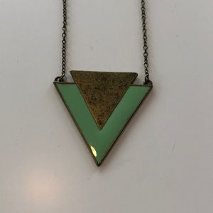 Long triangle necklace